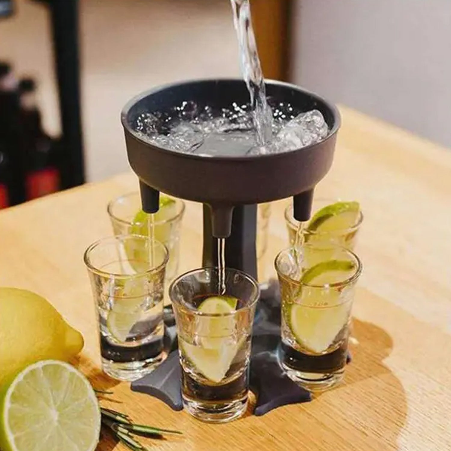 2275 6 shot Win glass dispensers and tray, drinking games, shot glasses, dispenser, party gifts, shot spout for faster start of the party 2275 6 shot Win glass dispensers and tray, drinking games, shot glasses, dispenser, party gifts, shot spout for faster start of the party